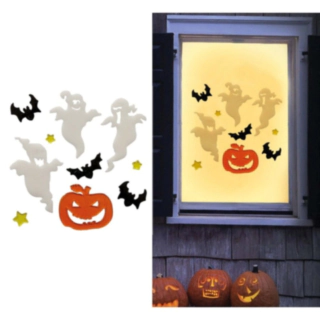 Halloween Spøgelser Vinduesklistermærker