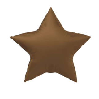 Stjerne Folieballon Chokoladebrun