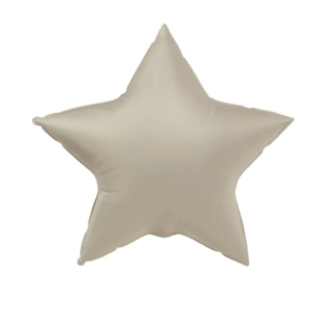 Stjerne Folieballon Creamy Latte