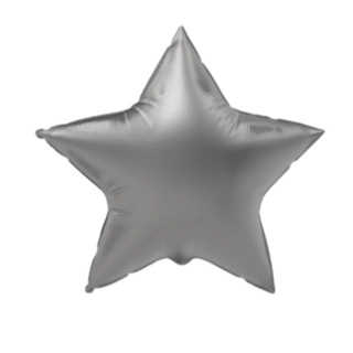 Stjerne Folieballon Sølv