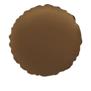 Rund Folieballon Chokoladebrun