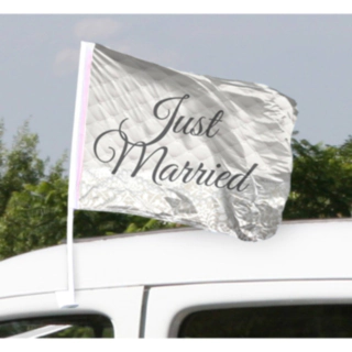 Just Married Bilflag