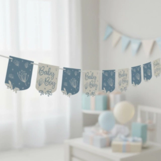 It’s a Boy Guirlande Blå