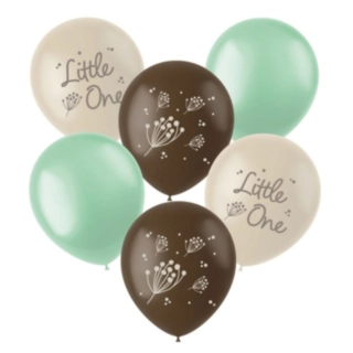 Blooming Little One Latexballoner Mint/Brun/Creme
