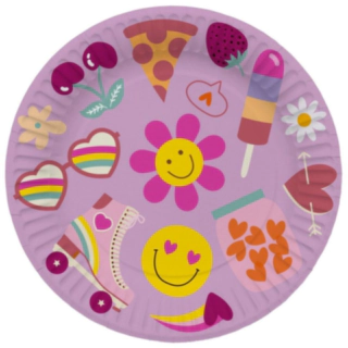 Boho Girlz Paptallerkener Lyserød
