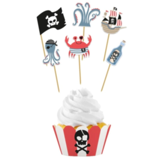 Pirat Cupcake Wrappers & Kagepinde