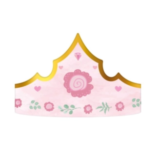 Prinsesse Party Tiaraer Lyserød/Guld