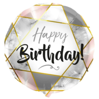 Happy Birthday Marmor Folieballon