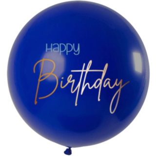 Kæmpe Ballon Happy Birthday True Blue