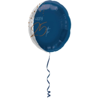 Folieballon 25 År True Blue