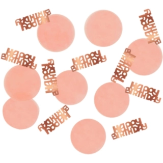 Bordkonfetti Happy Birthday Lush Blush