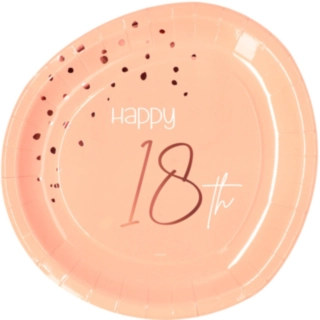 Paptallerkener 18 Års Lush Blush