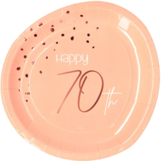 Paptallerkener 70 Års Lush Blush