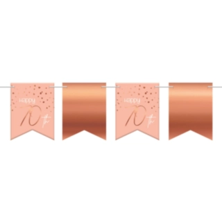 70 Års Flagguirlande Lush Blush