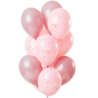 Ballonbuket 25 År Lush Blush