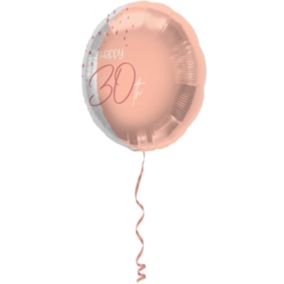 Folieballon 30 År Lush Blush