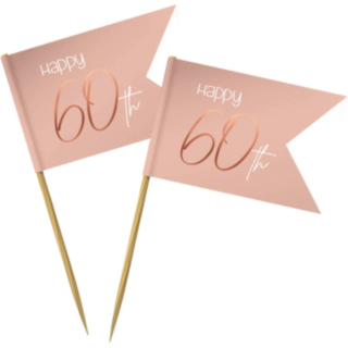 60 Års Cocktailpinde Lush Blush