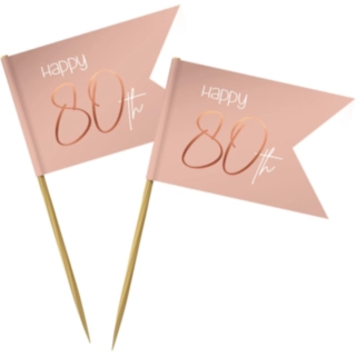 80 Års Cocktailpinde Lush Blush
