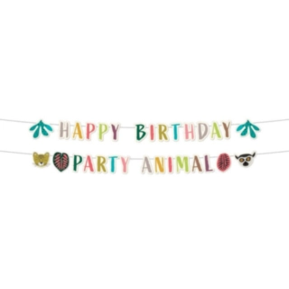 Zoo Party Happy Birthday Guirlande