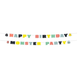 Monster Bash Happy Birthday Guirlande