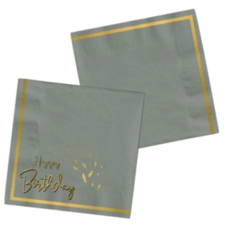 Golden Dawn Birthday Servietter