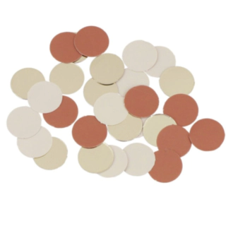 Cirkel Konfetti Crème/Rose/Guld