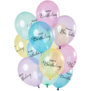 Balloner Happy Birthday Pastel