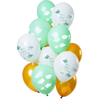 Balloner Hooray Baby On The Way Grøn