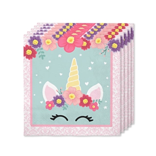 Unicorn Blomst Servietter