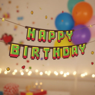 Game On! Happy Birthday Guirlande
