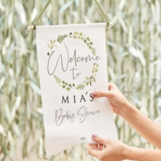 DIY Babyshower Velkomstskilt
