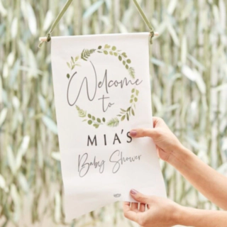 DIY Babyshower Velkomstskilt