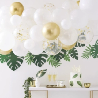 Ballonbue Krom Guld/Hvid
