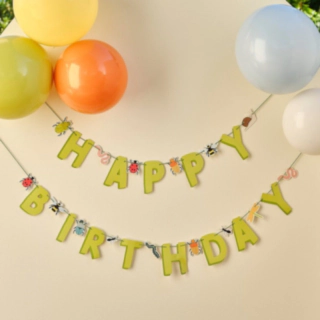 Insekt Happy Birthday Guirlande