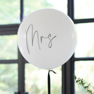 Mrs. Ballon Hvid/Sort