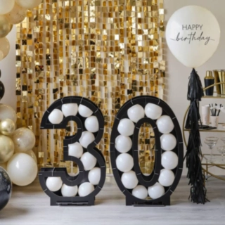 30 År Ballonboks Sort