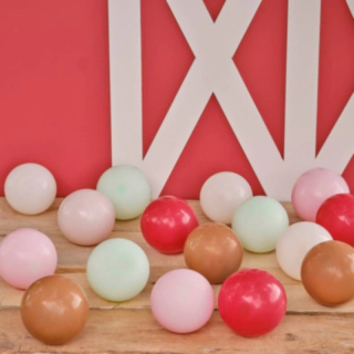 Mosaik Ballon Mix Lyserød/Beige