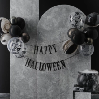 Happy Halloween Ballonguirlande