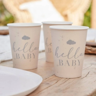 Hello Baby Papkrus Hvid/Grå