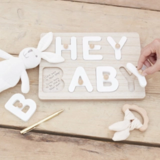 Hey Baby Gæstebog Træpuslespil