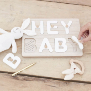 Hey Baby Gæstebog Træpuslespil