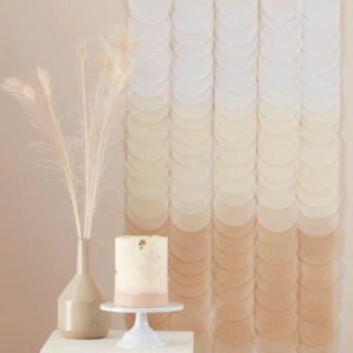 Ombre Backdrop DIY Hvid/Brun