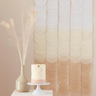 Ombre Backdrop DIY Hvid/Brun