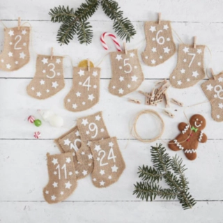 DIY Jute Julekalender