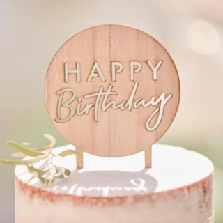 Happy Birthday Træ Kagetopper