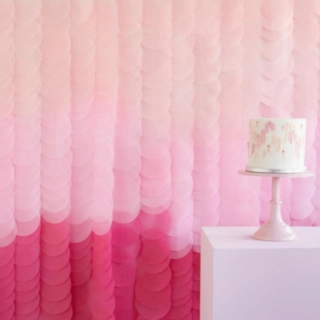 Ombre Backdrop DIY Pink
