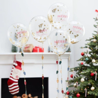 Merry Christmas Konfetti Balloner