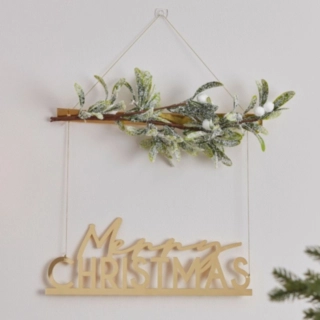Merry Christmas Akryl Vægpynt