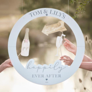 Personlig Happily Ever After Selfie Prop Ramme