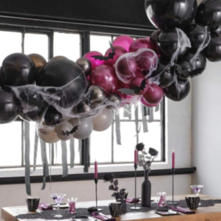 Halloween Ballonbue Sort Lilla